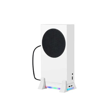 Xbox Series S Console Cooling Fan Holder — 3-Gear Adjustable Cooling System with Color Lights