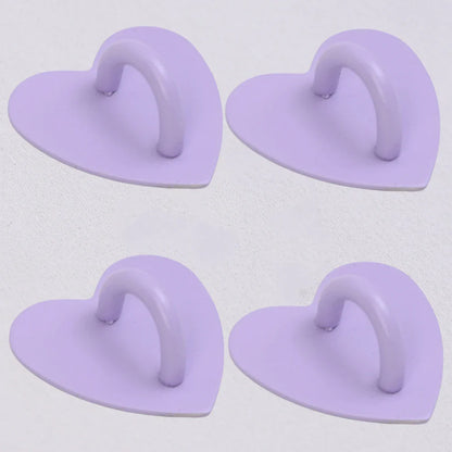 Kawaii Metal Heart Phone Charm — Adhesive Holder, Finger Ring Stand, Case Hook & Buckle Accessory with String