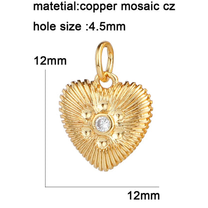 Gold Color Heart, Eye & Star Charms for Jewelry Making – DIY Angel Evil Eye Pendants for Earrings & Necklaces