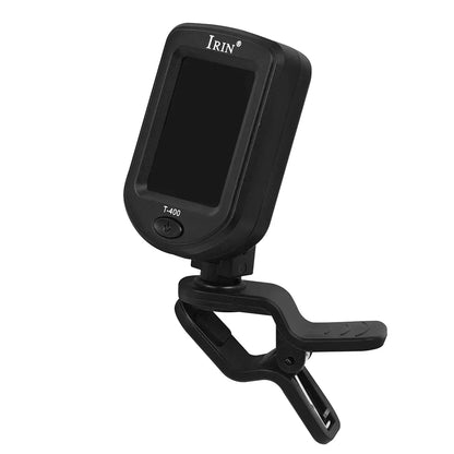 IRIN T-400 Digital Clip-On Guitar Tuner - Universal Tone Tuner for Electric, Ukulele, Bass, Violin - 360Degree Rotatable & Sensitive