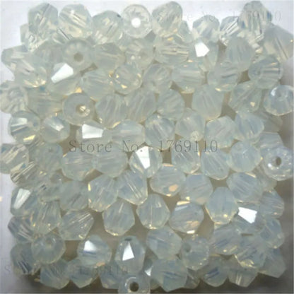 Isywaka 3–8mm Austria Crystal Bicone Glass Beads – Colorful Faceted Loose Spacer Beads for DIY Jewelry Making, Bracelet & Charm Craft Supplies