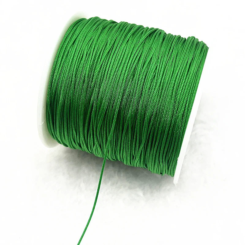 Nylon Macrame Cord Thread (0.4–1.5mm) – Braided DIY Bracelet, Beading & Tassel String