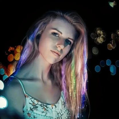 5pcs Colorful Butterfly Light-Up Braids – Wig Hair Accessories for Women | Party Hair Decor in Random Colors