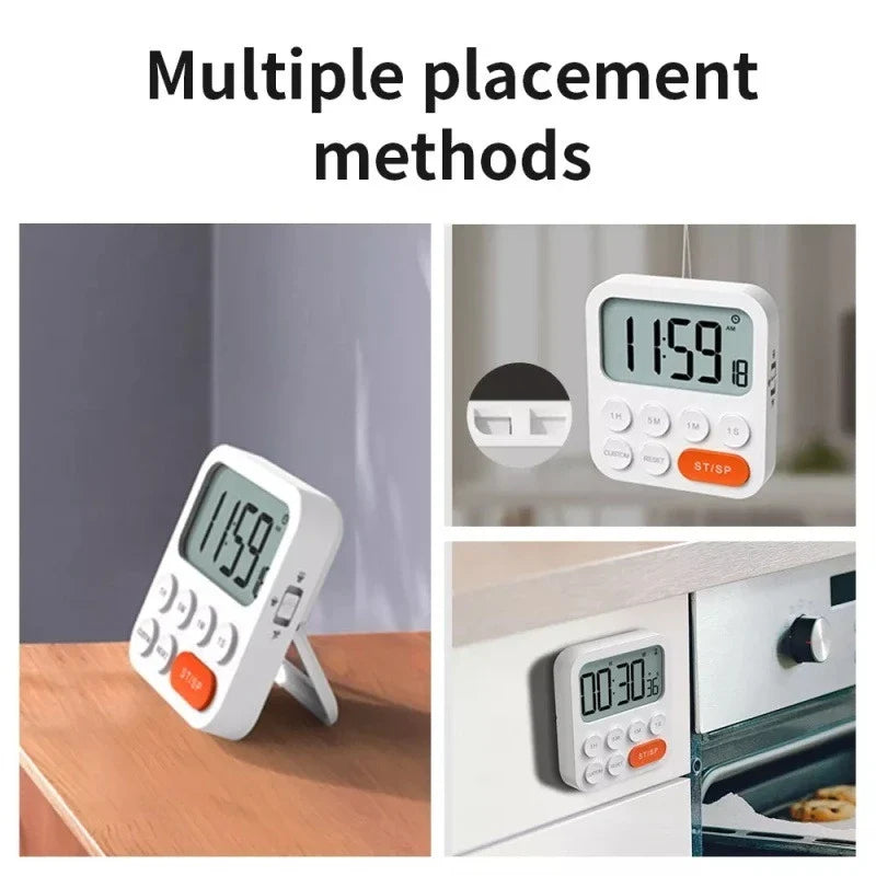 NOKLEAD Multifunctional Kitchen Timer – Digital Cooking Timer for Home & Camping, Practical Cooking Tool