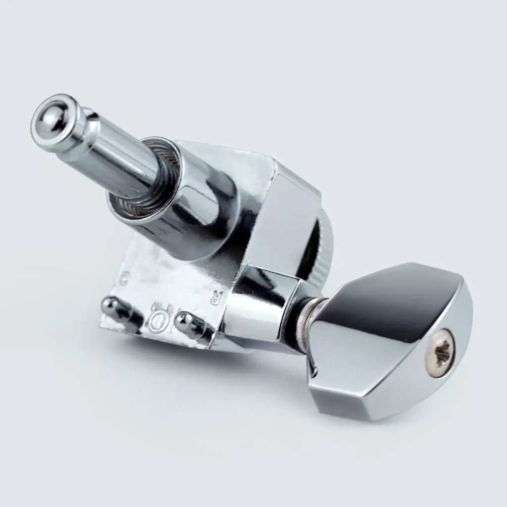 GUYKER 6R/6L Locking Guitar Machine Heads — Chrome Tuning Pegs, No-Screw Tuners
