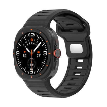 Sports Silicone Strap for Samsung Galaxy Watch Ultra 2025 — Soft Two-Color No-Gap Band for 47mm Galaxy Watch 7 Ultra