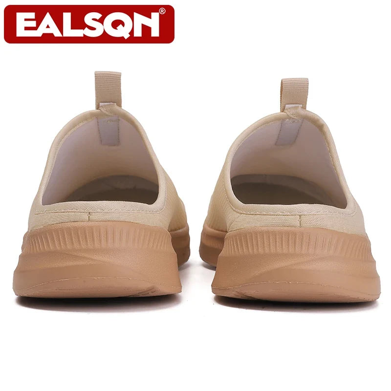 Men's Summer Half-Slip Shoes - Soft Sole Casual Flat Bottom Lightweight Sneakers