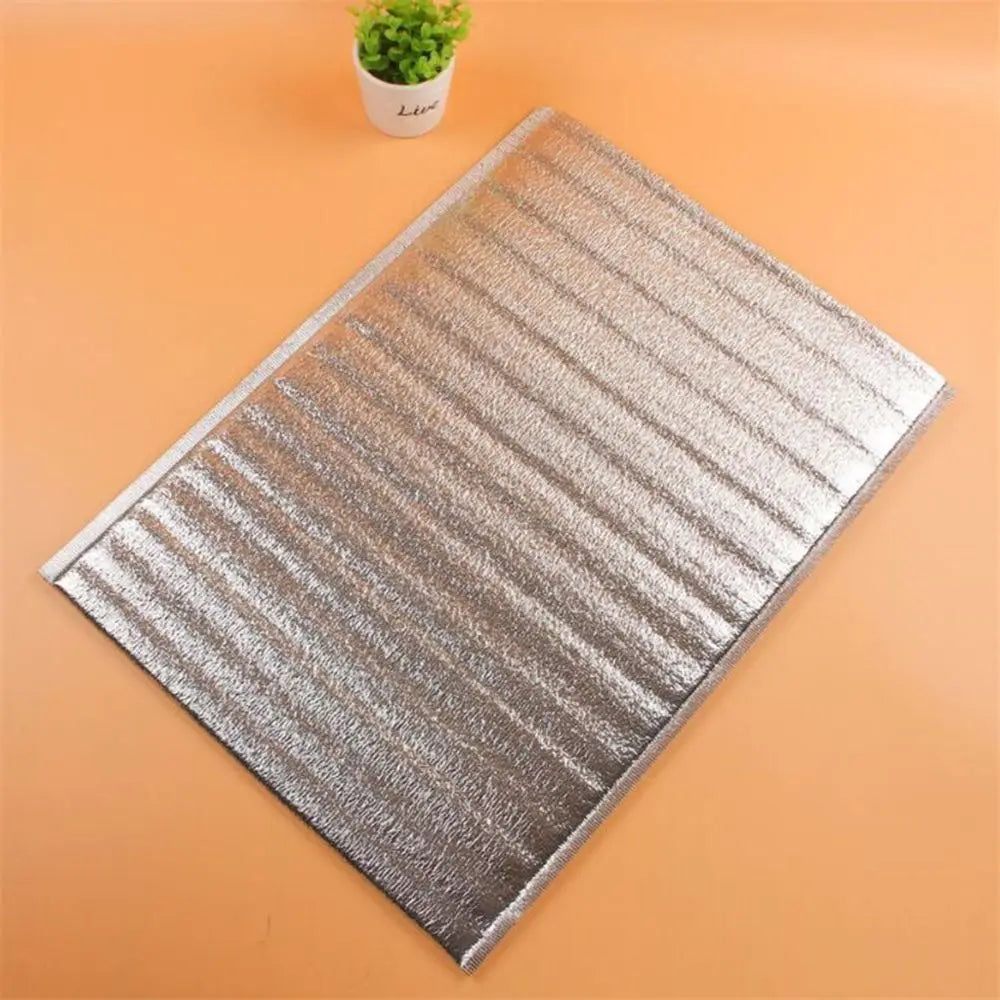 Aluminum Foil Cooler Bag – Insulated Folding Thermal Picnic Bag, Portable Food and Drink Delivery Carrier