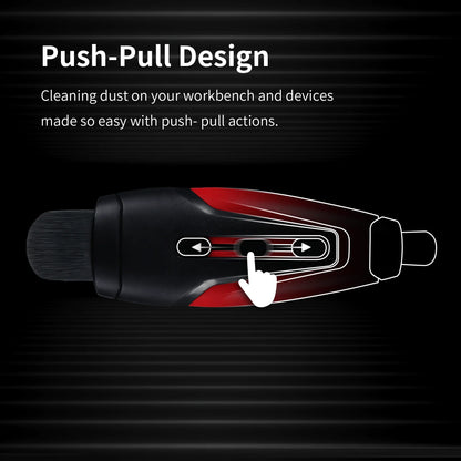 DSPIAE PT-RDB Retractable Dust Brush: Double-Tip Handy Cleaning Tool for Model Assembly, Military Hobby Building, DIY Projects