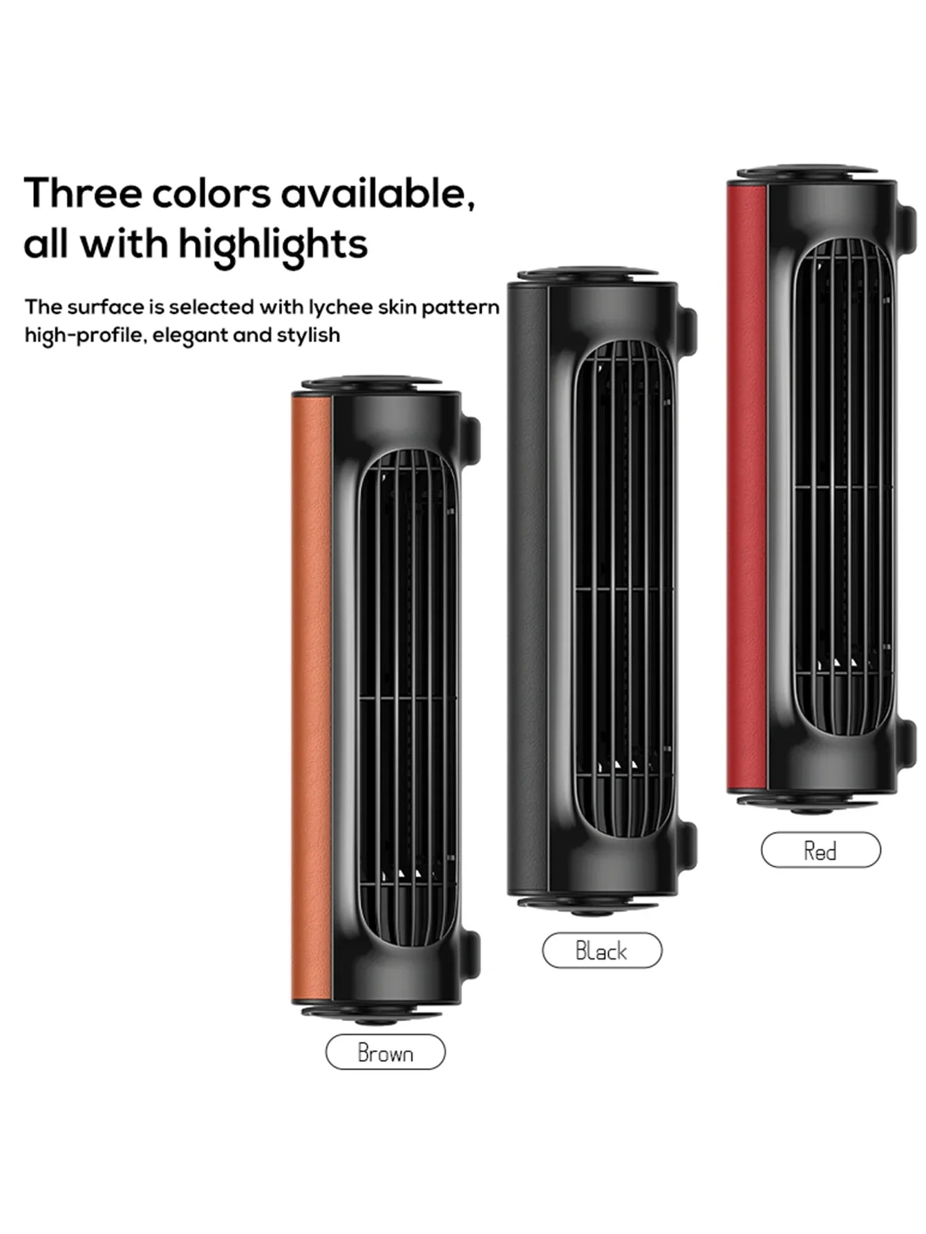 Vissko Portable Car Seat Fan – USB-Powered Headrest Cooling Air Fan with Adjustable Strap for Front & Rear Seats