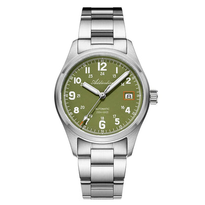 ADDIESDIVE AD2070 Men’s Automatic Mechanical Watch – Sapphire Crystal, 20Bar Waterproof, Super Luminous Stainless Steel
