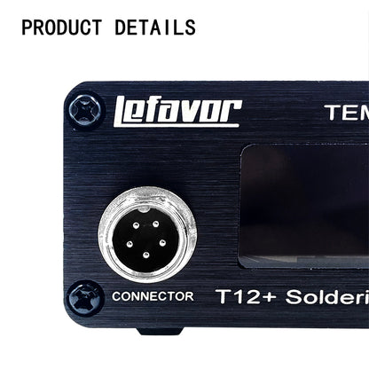 T12 75W Digital Soldering Iron Station – Adjustable Temperature Control, Welding & Rework Microcontroller Tool