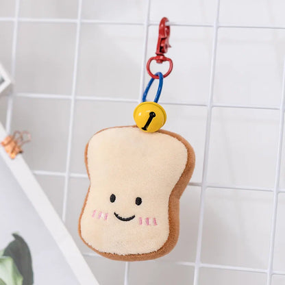 New Cartoon Egg Stuffed Toy – Breakfast Bread & Toast Plush Doll, Fun Pillow for Baby Comfort & Xmas Gifts