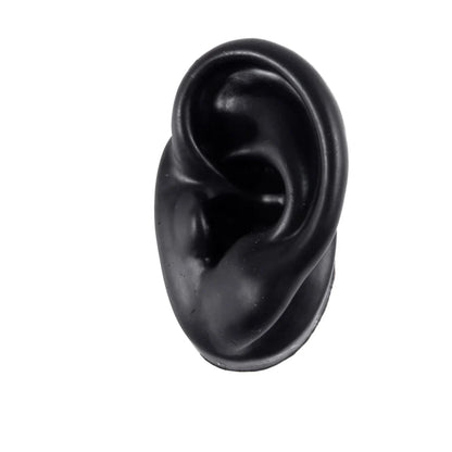 Soft Silicone Ear Model Display Stand – Tattoo Practice & Body Piercing Jewelry Holder with Acrylic Earring Display Kit for Training & Showcase