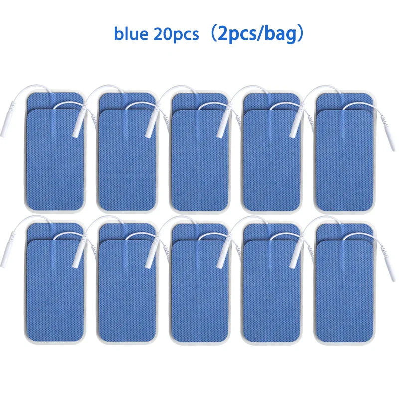 5×9cm Non-Woven Electrode Pads – 2mm Plug for TENS Muscle Stimulator & Acupuncture Machine, Gel Patch Accessories