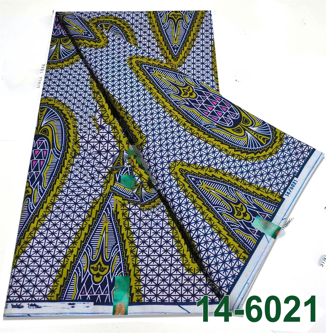Latest Style Ankara Wax Print Fabric - 100% Cotton High Quality Soft African Real Wax Material