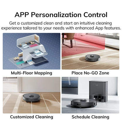 ILIFE T20S LDS Robot Vacuum Cleaner – 5000Pa, Auto Empty Dock, 60-Day Hands-Off Cleaning, Wet/Dry Sweeping & Mopping