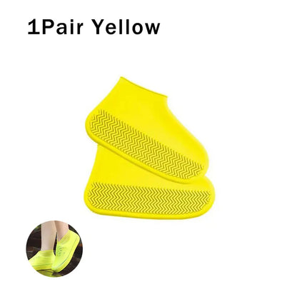 Reusable Waterproof Rain Shoe Covers – Non slip Silicone & Latex Outdoor Walking Shoe Protection