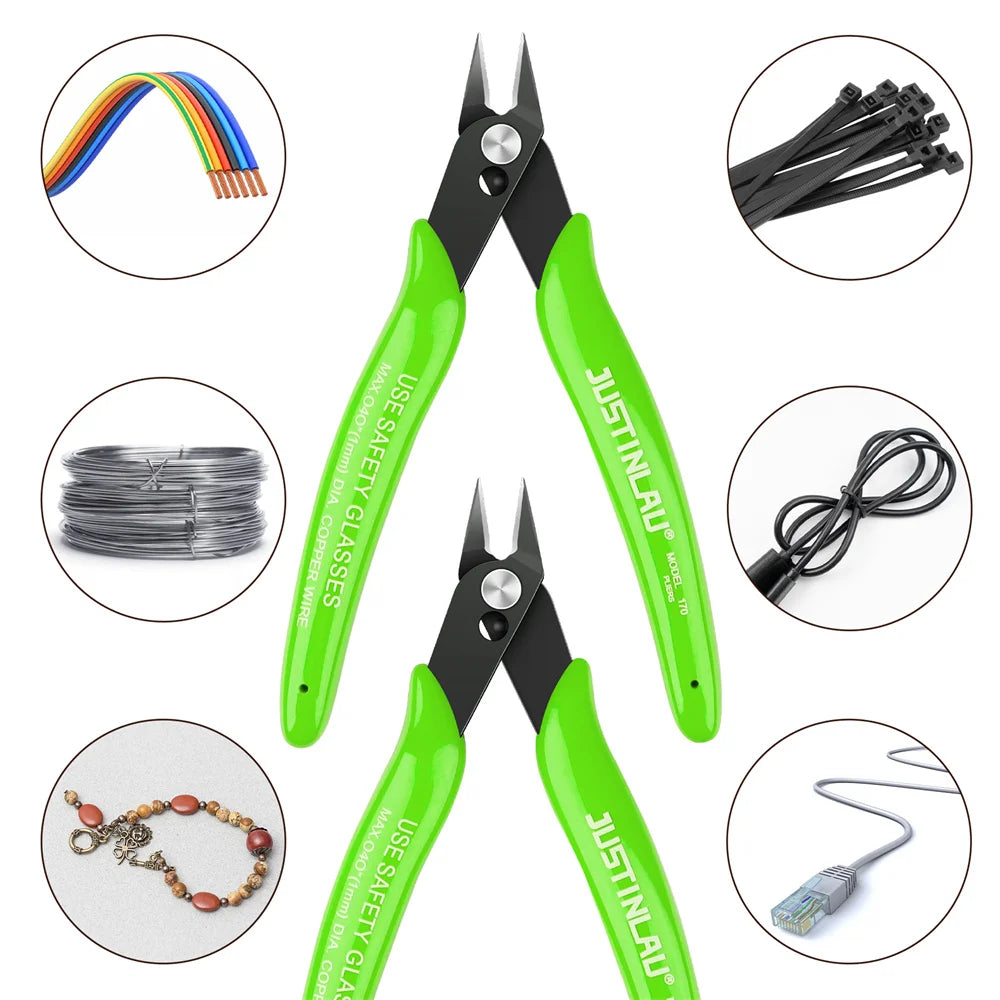 Universal Multi-Functional Pliers – Stainless Steel Electrical Wire Cutters, Side Snips & Flush Nipper Hand Tool