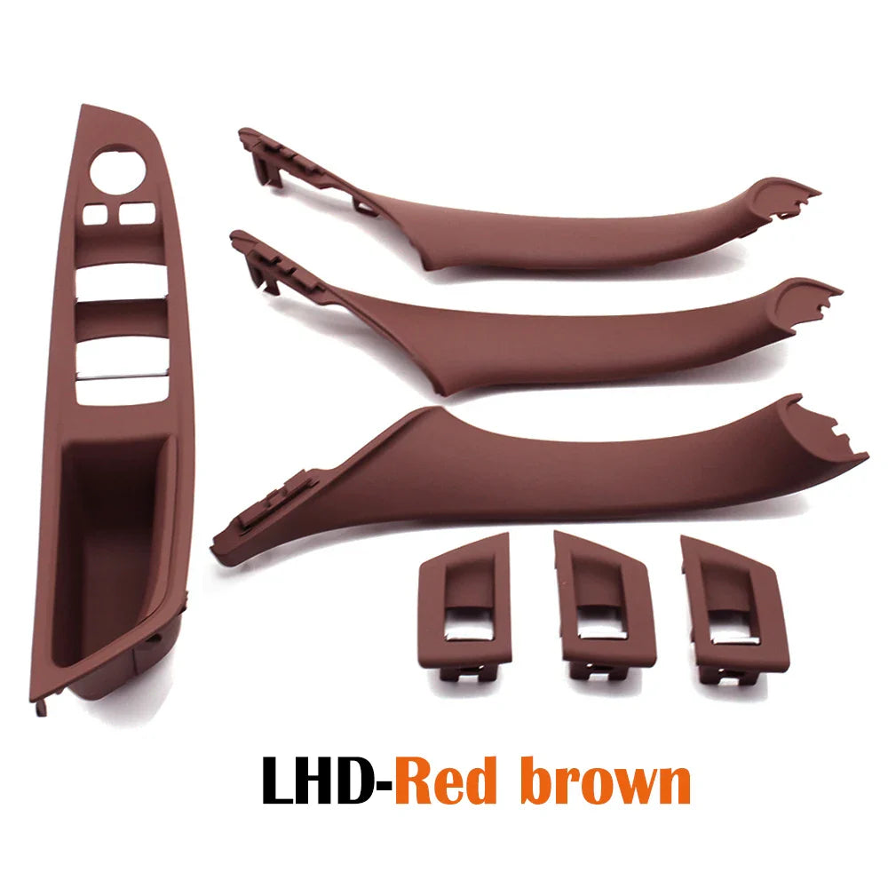 LHD/RHD Car Interior Door Armrest Handle Set | Beige, Black, Brown, Oyster for BMW 5 Series F10 F11 523i-530i