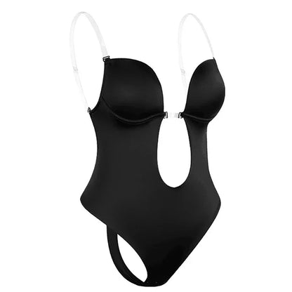 Women's Backless Full Body Shaper Bodysuit Thong – Tummy Control Slimming Shapewear Girdle Underwear