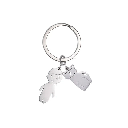 Personalized Kids & Family Keychain – Custom Name Key Chain for Mother’s Day, Couples, Boys, Girls, Pets, Mom, Dad, Baby Gift