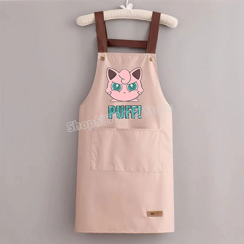 Pokémon Pikachu Waterproof & Oil-Resistant Apron — Durable Kitchen Cooking Workwear for Adults