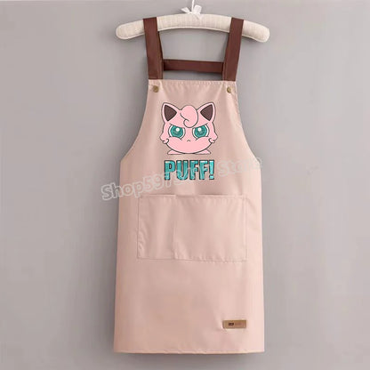 Pokémon Pikachu Waterproof & Oil-Resistant Apron — Durable Kitchen Cooking Workwear for Adults