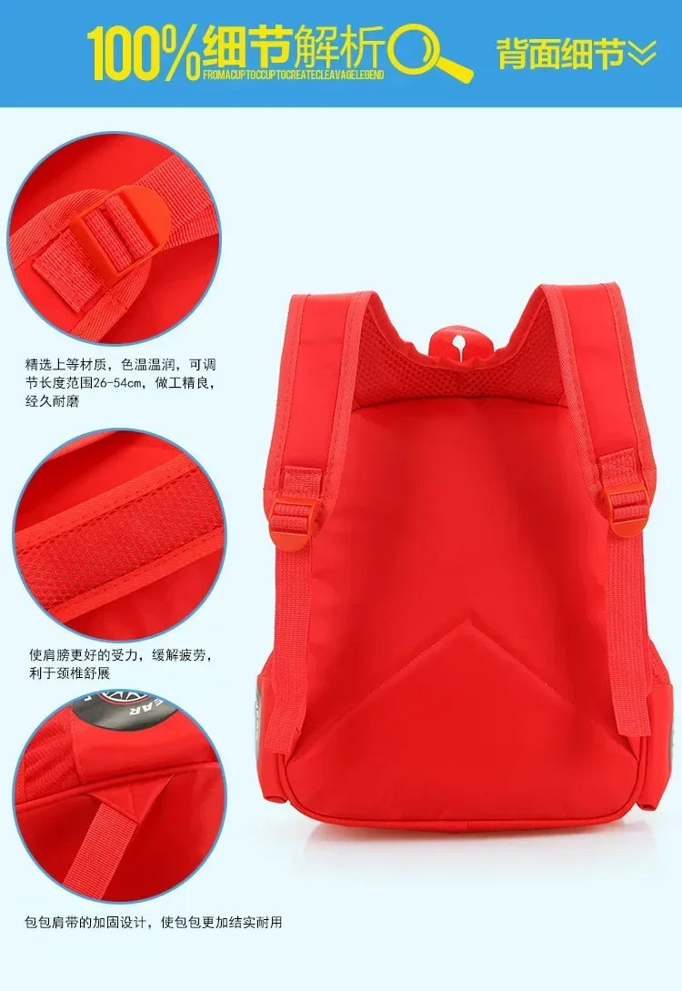Hot Kindergarten Cartoon 3D Car Travel Backpack – Waterproof Boys Backpack for Kids 2-5 Years Old