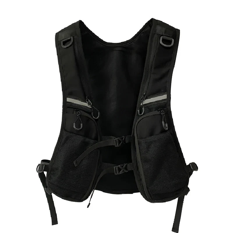 Hip-Hop Streetwear Chest Rig Bag for Men — Waterproof Tactical Vest Pack with Nylon Pockets for Fashion & Functional Storage