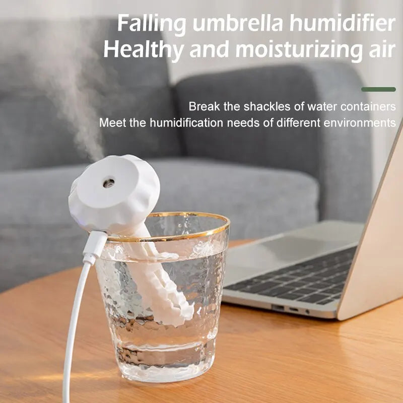 USB Humidifier - Household Electric Nano Spray Water Replenisher for Bedroom, Living Room, Office Desktop, Small Portable
