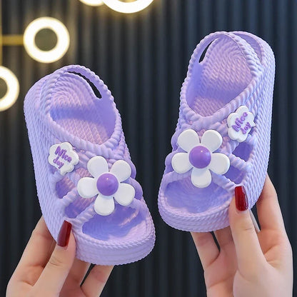 Children's Summer Sandals - Soft Sole Non-Slip Beach & Home Slippers for Boys and Girls