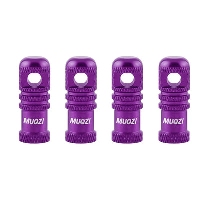 MUQZI 2/4PCS Presta Valve Caps with Core Remover — MTB Tubeless Tire Valve Stem Accessories