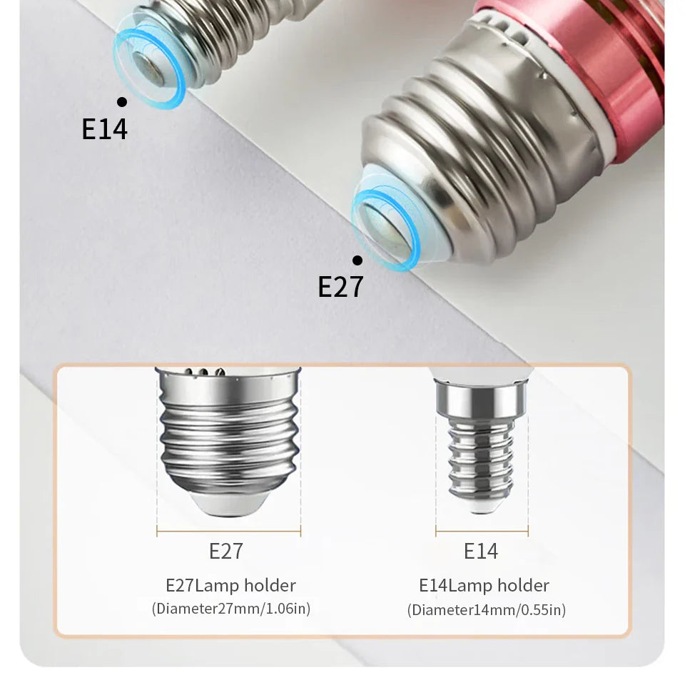 6pcs LED Corn Lamp - 3W/6W/9W/12W/15W 220V Strong Light, 3000K/4000K/6000K, E27/E14 Lamp Holder for Home Emergency Lighting