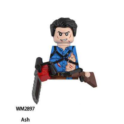 Horror Movie Action Figure Building Blocks – M3gan, Nun & Ash Terrifier Halloween Toy Gift