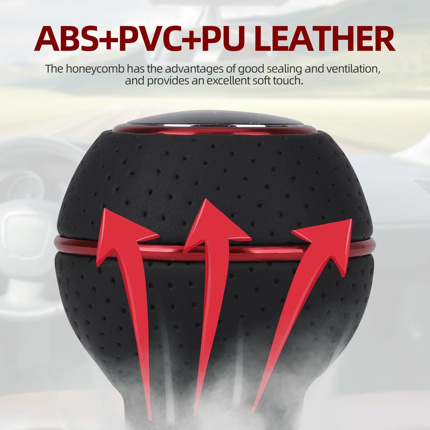 Universal 5-Speed Aluminum Car Gear Shift Knob - Compatible with M8, M10, M11, M12, for Manual and Automatic Transmissions