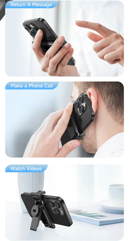 C17 360° Auto-Rotation Monopod – AI Tracking Tripod with Bluetooth Shutter, Fill Light & Wireless Selfie Stick for Phones