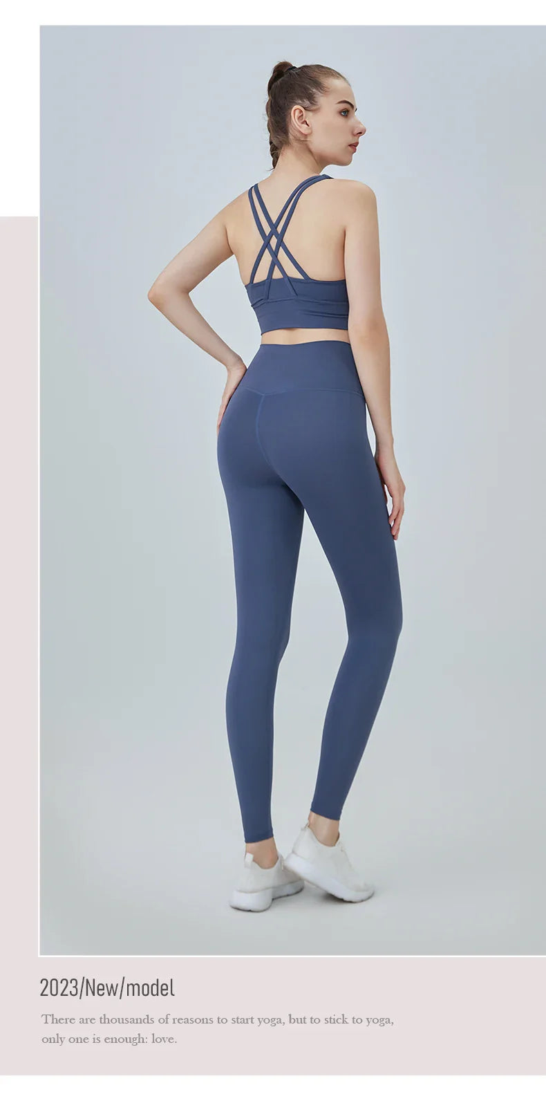 2-Piece Women’s Yoga Tracksuit – Pilates Fitness Set with Push-Up Sports Bra & Leggings for Gym Workout