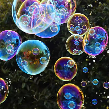 Kids Bubble Gun Toy - Automatic Soap Bubble Blower for Outdoor Play & Parties