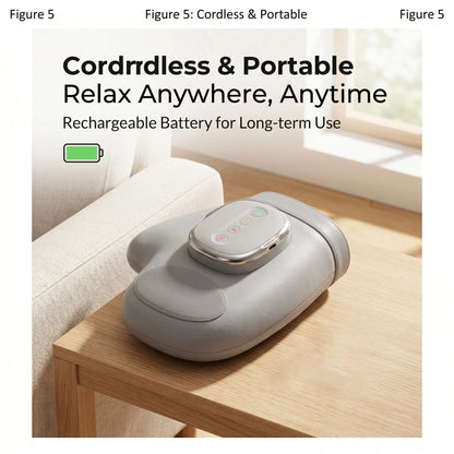 Hand Massager with Air Compression - Vibration Glove for Finger, Wrist & Palm Relaxation