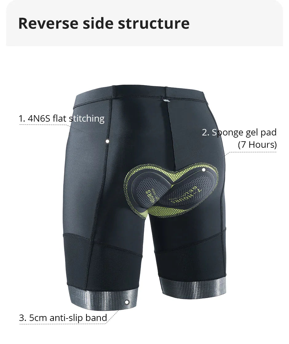 2024 Men’s & Women’s Cycling Shorts with Gel Pad — MTB Mountain, Road Bike, Downhill Enduro Bicycle Clothes