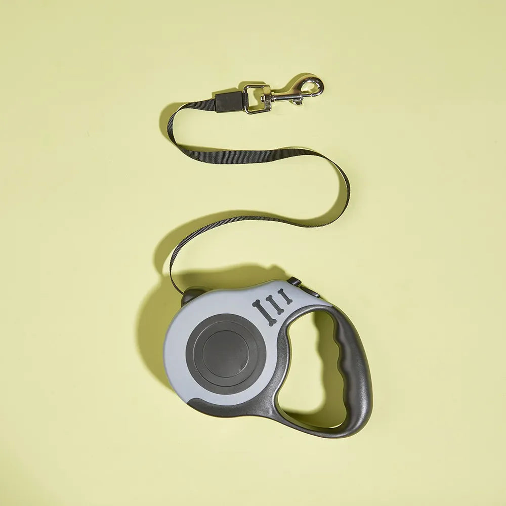 Premium 3m/5m Automatic Retractable Dog Leash for Small Dogs & Cats - Durable Nylon Lead for Outdoor Travel, Walking, and Hiking