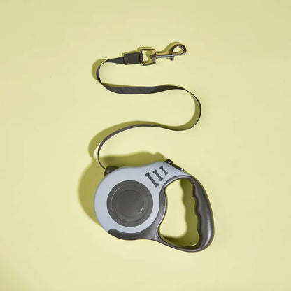 Premium 3m/5m Automatic Retractable Dog Leash for Small Dogs & Cats - Durable Nylon Lead for Outdoor Travel, Walking, and Hiking