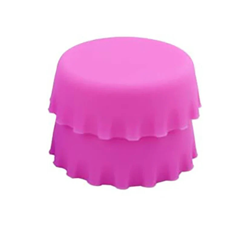 2/6/12pcs Silicone Beer Bottle Caps – Preservative Covers for Wine, Vinegar, Soy, and Cocktail Bottles