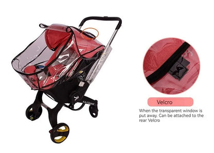 4-in-1 Baby Stroller Safety Seat — Multifunctional Children’s Stroller with Rain & Windproof Cover