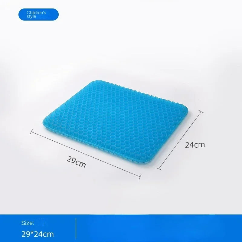 Gel Seat Cushion – Double Thick Egg Gel Pad for Pressure Relief, Breathable Soft Cushion for Car & Office Chair