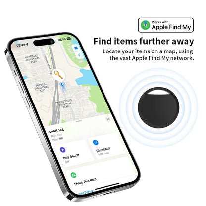 Airtag Bluetooth GPS Tracker — IPX5 Waterproof Mini Finder for Sport, Kids, Elderly & Pets Compatible with iPhone
