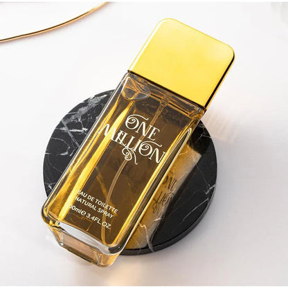 Hot Million Gold Perfume for Men & Women, Seductive Leather Notes, 100ml Valentine's Day Gift