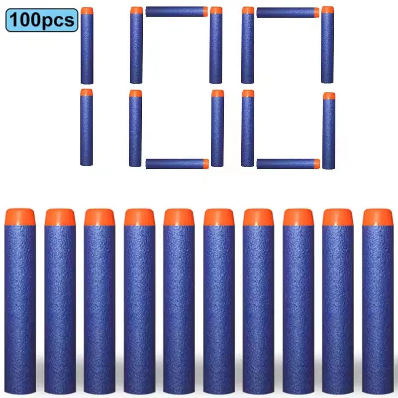 100/50PCS 7.2cm Foam Refill Darts for Nerf N-Strike Elite Blasters – Soft Bullet Toy Gun Accessories for Kids
