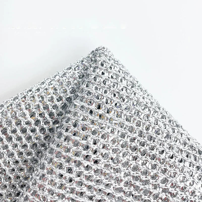 Effortless Kitchen Cleaning with Reusable Steel Wire Cleaning Cloth - Say Goodbye to Stubborn Stains and Rust!